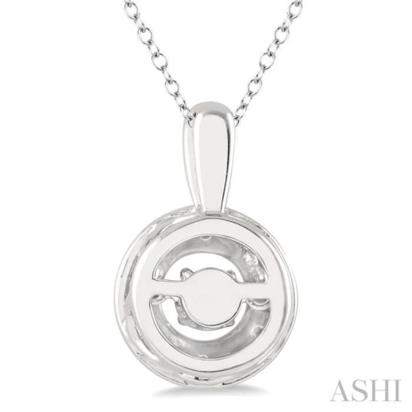 1 10 Ctw Diamond Emotion Pendant in Sterling Silver with Chain Cheap