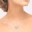 1 2 ctw Pear Shape Round Cut Diamond Lovebright Necklace in 14K White Gold Supply