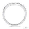 1 6 Ctw Round Diamond Wedding Band for Women in 14K White Gold Fashion