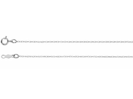 14K White .75 mm Rope 20  Chain Cheap