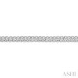 1 4 Ctw Round Cut Diamond Miracle Plate Bracelet in 10K White Gold on Sale