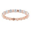 14K Rose 9 10 CTW Natural Diamond Eternity Band Size 5 Online now