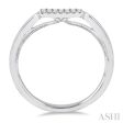 1 20 Ctw Round Cut Diamond Wedding Band in 14K White Gold Online Hot Sale