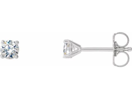 14K White 1 5 CTW Natural Diamond Cocktail-Style Earrings Online Hot Sale