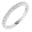 14K White 1 2 CTW Natural Diamond Eternity Band Size 4 Online