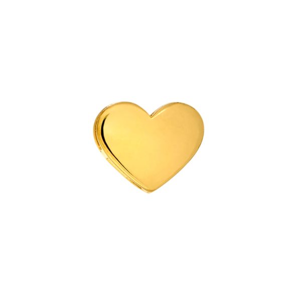 Gold Finish Sterling Silver Heart Charm Sale