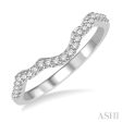 1 6 Ctw Round Diamond Wedding Band for Women in 14K White Gold Fashion