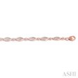 1 3 Ctw Round Cut Diamond Marquise Fashion Bracelet in 10K Rose Gold Online