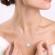 3 4 Ctw Lovebright Diamond Heart Necklace in 14K White Gold Hot on Sale