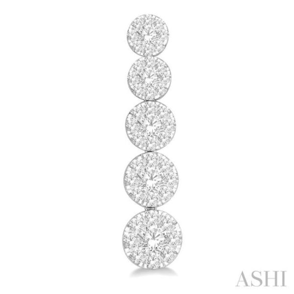 1 1 6 Ctw Lovebright Round Cut Diamond Earrings in 14K White Gold Online now