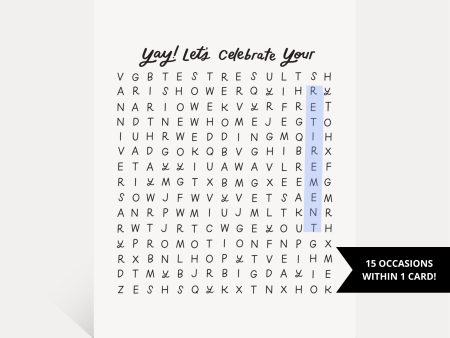 Yay Lets Celebrate Your Word Search Card Online