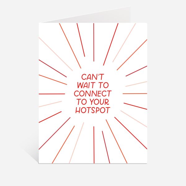 Hotspot Greeting Card Cheap