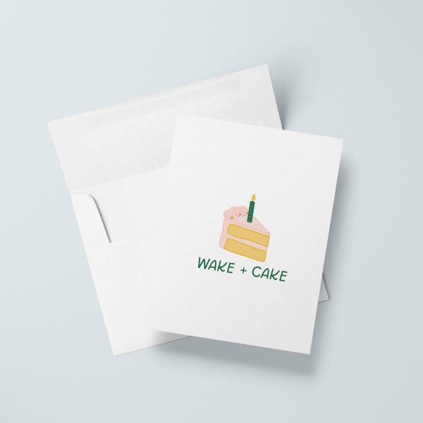 Wake And Cake Birthday Card For Discount