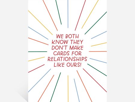 Relationships Like Ours Greeting Card Cheap