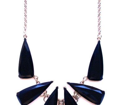 Tribal Jewel Spike Necklace- Black For Discount