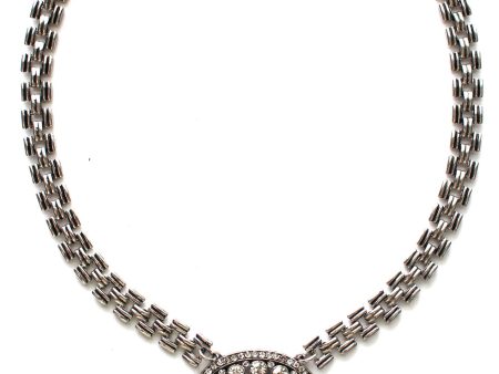 Boho Spike Necklace- Silver Online Sale