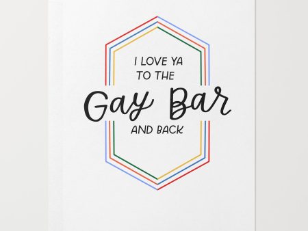 Gay Bar Love Card For Sale