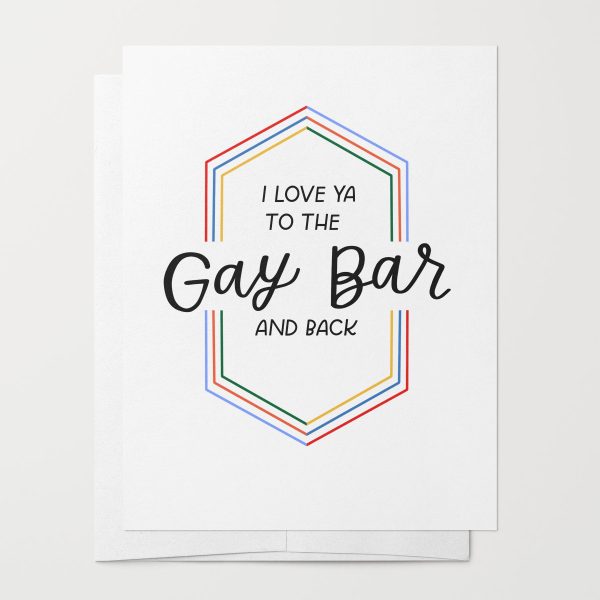 Gay Bar Love Card For Sale