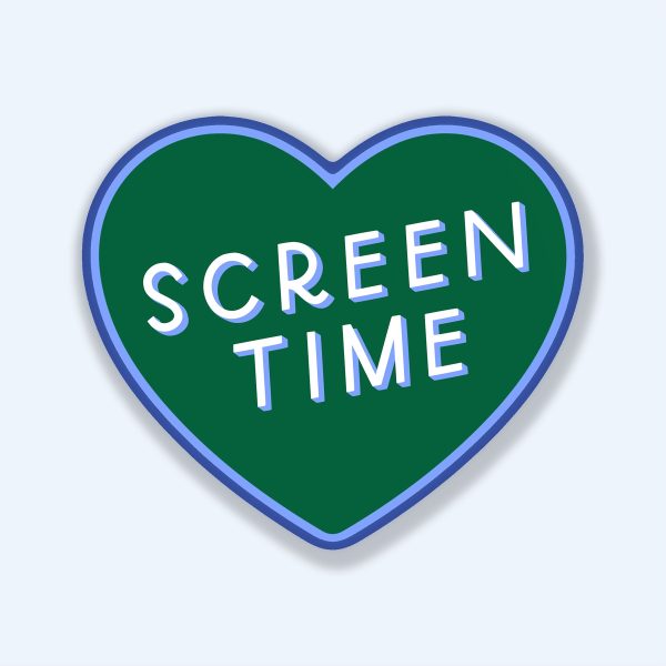 Screen Time Heart Sticker Online