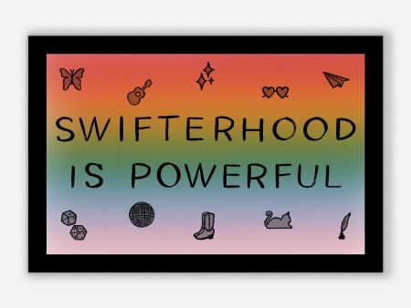 Swifterhood Rainbow Sticker Online now