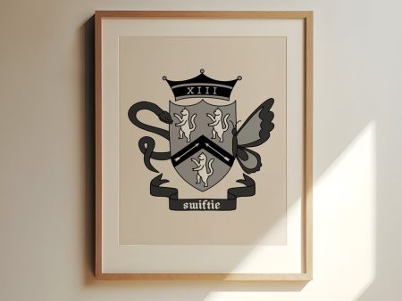 Swiftie Coat Of Arms Art Print Cheap