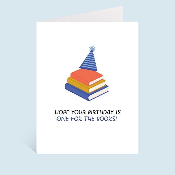 Birthday Books Greeting Card on Sale