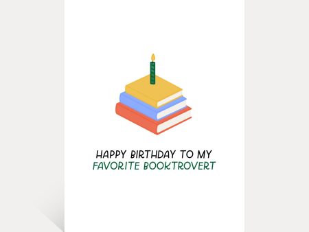 Happy Birthday To My Favorite Booktrovert Card Fashion