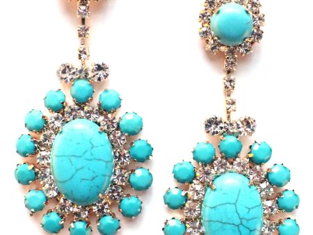 Southern Glam Turquoise Earrings Hot on Sale