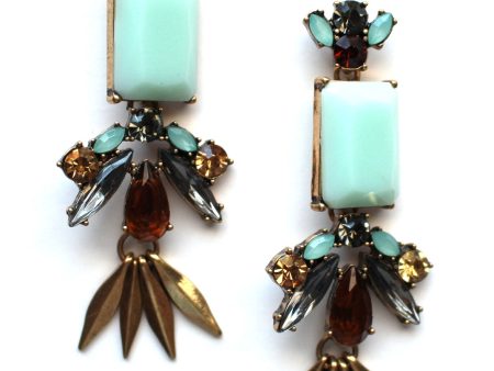 Grecian Mint Stone Drop Earrings Online Sale