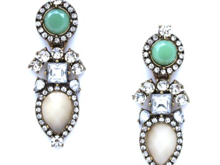 Luxe Color Stone Sparkle Earrings Supply