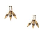 Golden Spike Ear Jacket Earrings Online Hot Sale