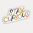 Stay Curious Vinyl Sticker Fashion