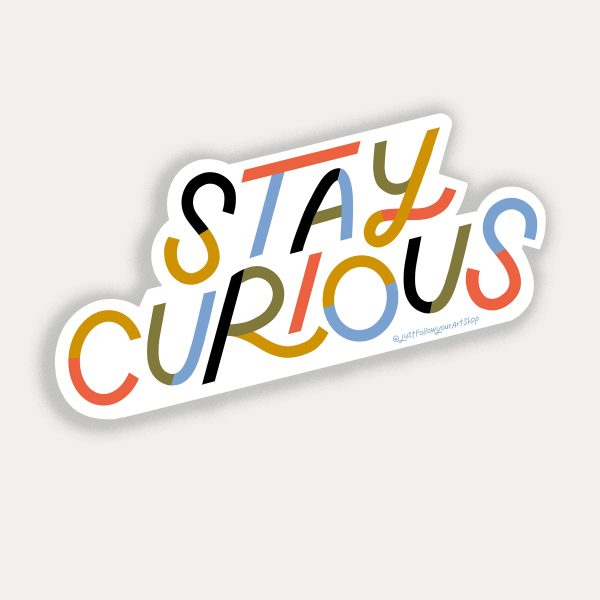 Stay Curious Vinyl Sticker Fashion