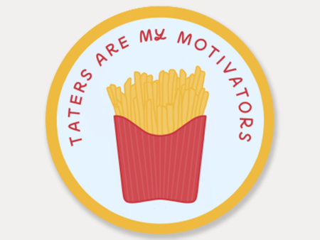 Taters Are My Motivators Vinyl Stickers Cheap