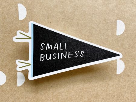 Small Business Pennant Sticker Online