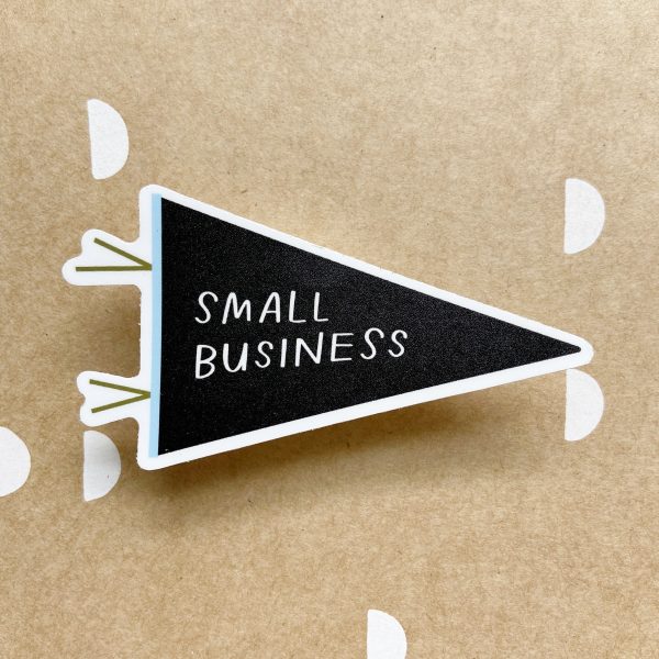 Small Business Pennant Sticker Online