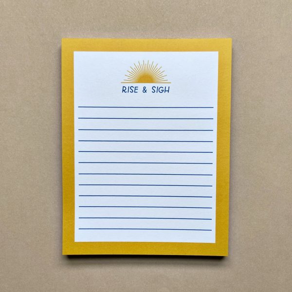 Rise & Sigh Notepad Online