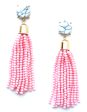 Sweet Treat Tassel Earrings- Pale Pink on Sale