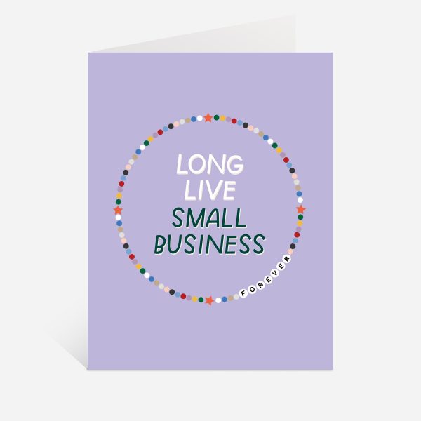 Long Live Small Business Greeting Card Cheap