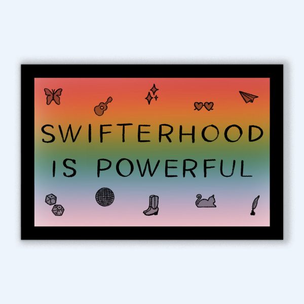 Swifterhood Rainbow Sticker Online now