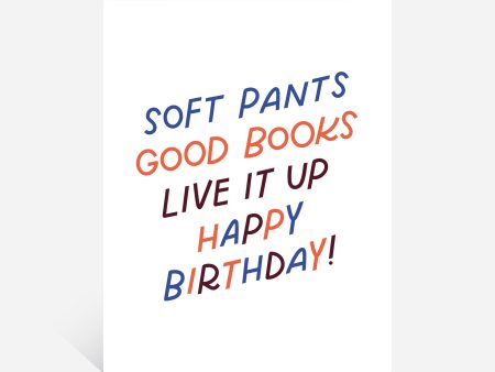 Live It Up Books Birthday Card For Discount