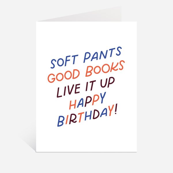 Live It Up Books Birthday Card For Discount