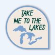 Take Me To The Lakes Sticker For Cheap