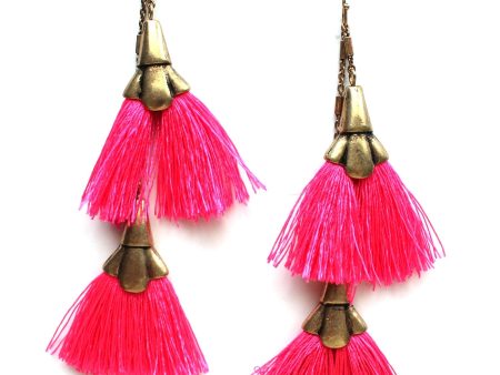 Pinky & The Fringe Layered Earrings For Sale