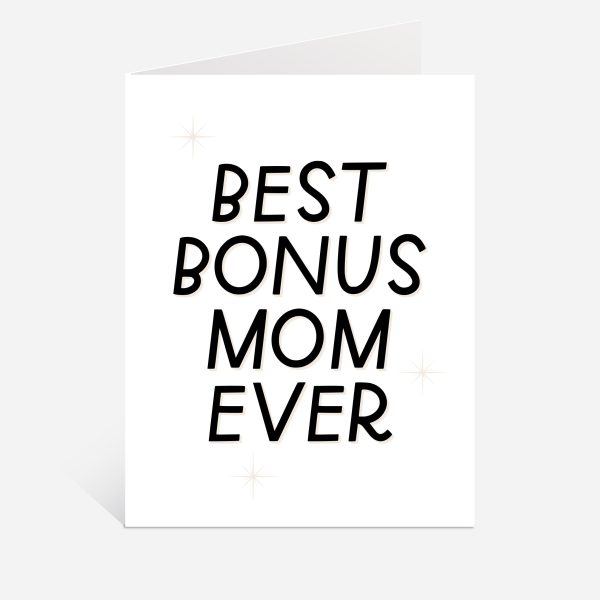 Best Bonus Mom Ever Card Online Sale