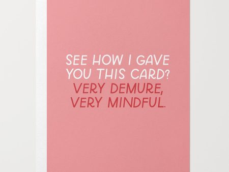 Very Demure Card Cheap