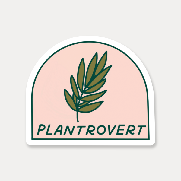 Plantrovert Sticker Fashion