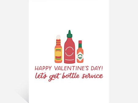 Happy Valentine s Day, Let s Get Bottle Service Hot Sauce Card For Cheap