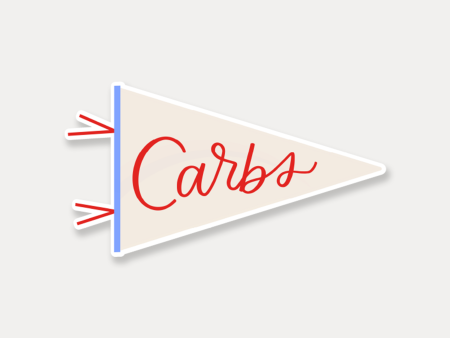 Carbs Pennant Sticker Online now