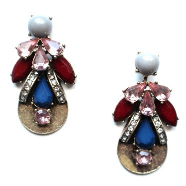 Stacked Jewel Earrings Discount